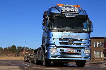 Image showing Mercedes-Benz Actros Truck on a Yard