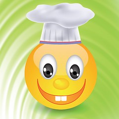 Image showing smile in  chefs hat