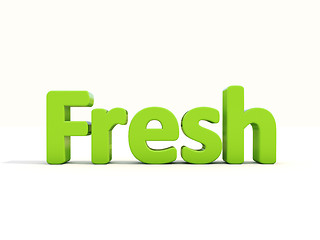 Image showing 3d word fresh