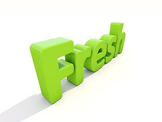 Image showing 3d word fresh