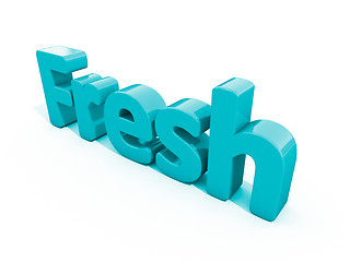 Image showing 3d word fresh