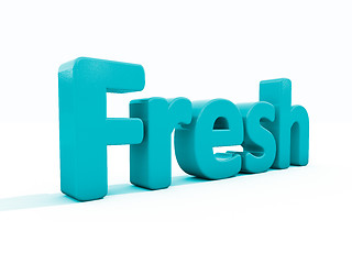 Image showing 3d word fresh