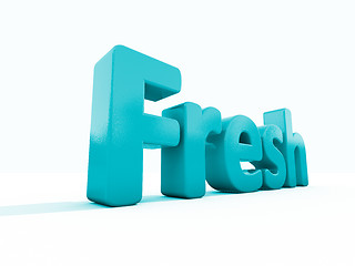 Image showing 3d word fresh