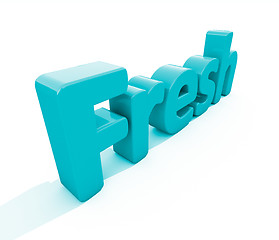 Image showing 3d word fresh