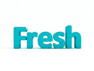 Image showing 3d word fresh