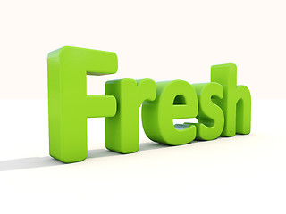 Image showing 3d word fresh