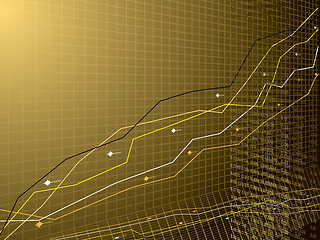 Image showing business performance gold