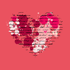 Image showing Heart illustration. Love. Vector background.