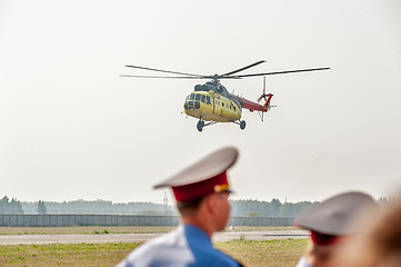 Image showing Mi 8 helicopter landing