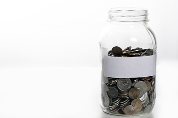 Image showing jar of loose change