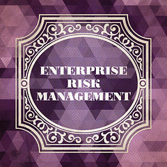 Image showing Enterprise Risk Management. Vintage Concept.