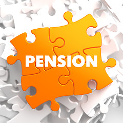 Image showing Pension on Orange Puzzle.