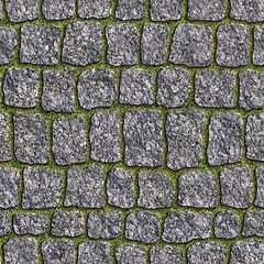 Image showing Granite Sett. Seamless Tileable Texture.