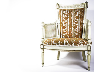 Image showing Antique chair against white background.