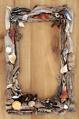 Image showing Driftwood on Oak Border