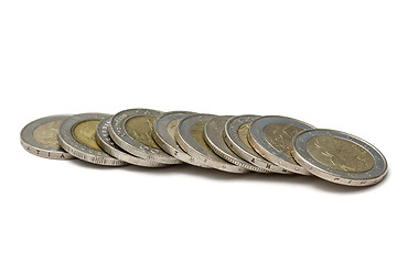 Image showing Euro coins