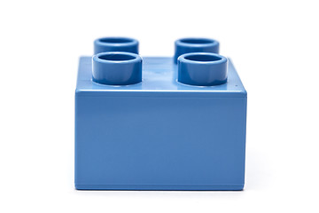 Image showing blue building block