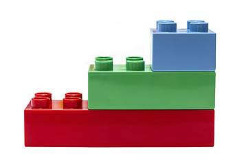 Image showing Colorful building blocks