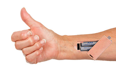 Image showing Robot - Insert the battery in an arm