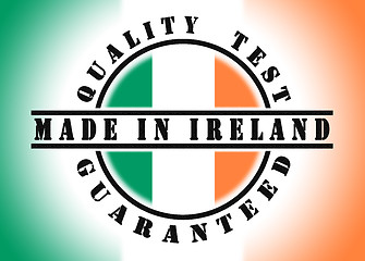 Image showing Quality test guaranteed stamp 