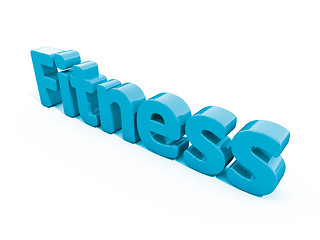 Image showing 3d word fitness