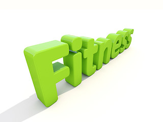 Image showing 3d word fitness