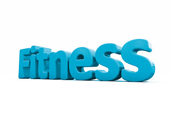 Image showing 3d word fitness