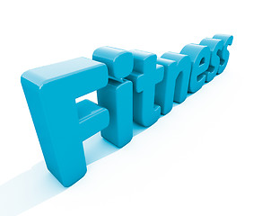 Image showing 3d word fitness