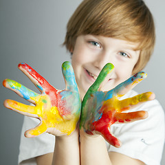 Image showing colored hands