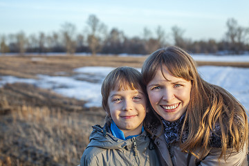 Image showing Happy mother and son