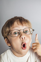 Image showing Boy having a good idea