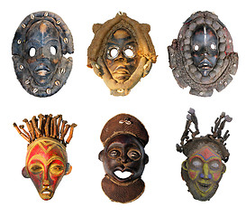 Image showing African masks