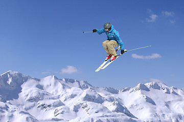 Image showing Jumping skier