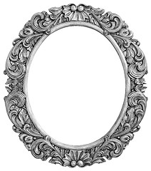 Image showing Antique silver plated frame