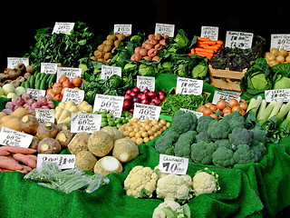 Image showing Farmers market