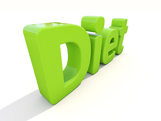 Image showing 3d word diet