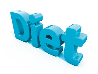 Image showing 3d word diet