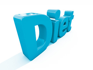 Image showing 3d word diet