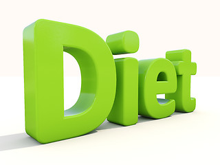 Image showing 3d word diet