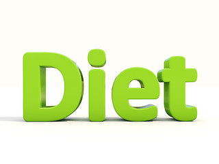 Image showing 3d word diet