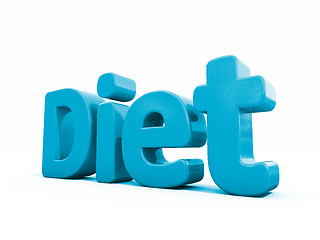 Image showing 3d word diet