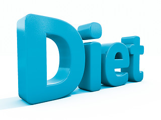 Image showing 3d word diet