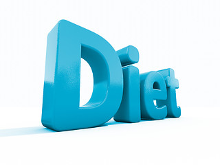 Image showing 3d word diet