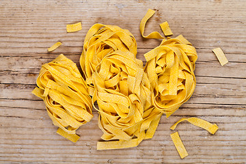 Image showing raw egg pasta 
