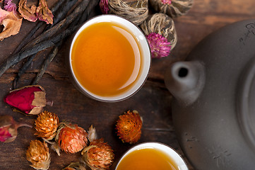 Image showing Chinese style herbal floral tea