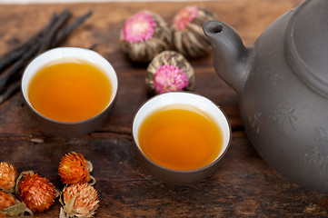 Image showing Chinese style herbal floral tea