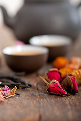Image showing Chinese style herbal floral tea