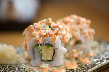 Image showing Japanese style maki sushi