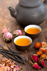 Image showing Chinese style herbal floral tea