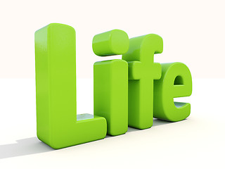 Image showing 3d word life